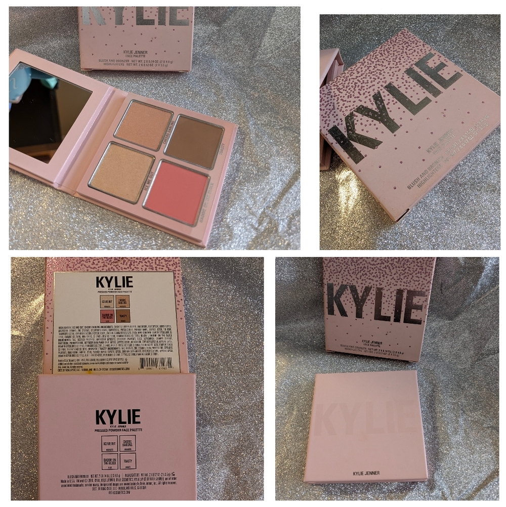 Kylie Cosmetics Blush Quad Set Coral Brown & Beige Tones New In Box